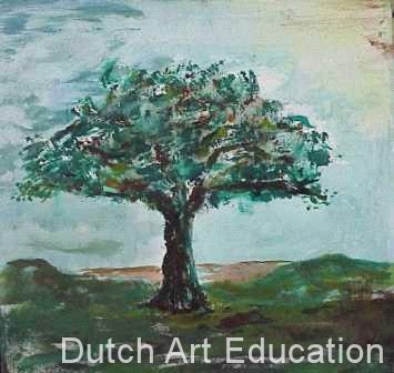 Voor u Tolk jogger Bomen schilderen met aclylverf | Dutch Art Education