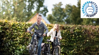 <span>Verkeersactieve school: 'Steeds meer kinderen veilig op de fiets'</span>
