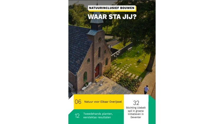 Inspiratiemagazine over natuurinclusieve leefomgeving verschenen