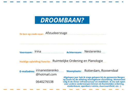 Droombaan? Droombaan!