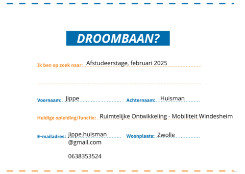 Droombaan? Droombaan!