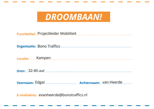 Droombaan? Droombaan!