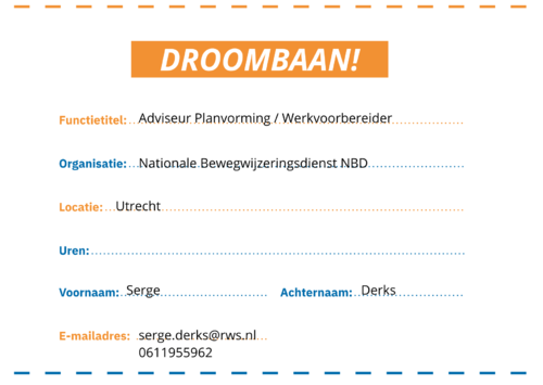 Droombaan? Droombaan!